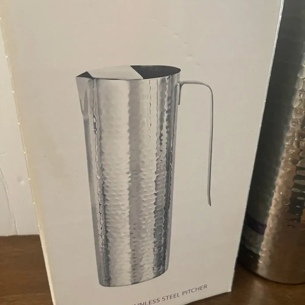 Waterford Marquis Vintage stainless steel pitcher New in Box cocktail server